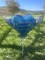 Heart Balloon on a Stick with Angel Wings – 8" Memorial & Remembrance Balloon (Blue) 13 x 2 x 8 inches